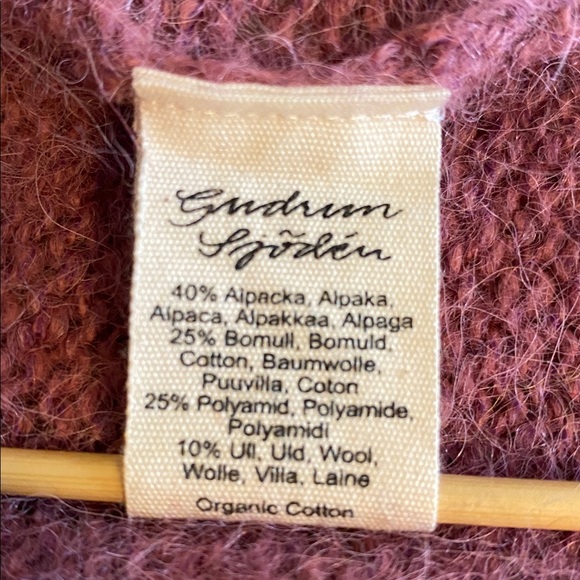 Gudrun Sjoden Alpaca blend Open Front Duster Lagenlook Layering Sweden Small - Picture 13 of 16